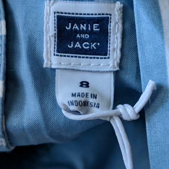 JANIE AND JACK STRIPED BOW JUMPSUIT - Picture 4 of 6